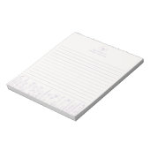 Personalized Wildflower Lavender Desk Notepad Notizblock (Rotiert)