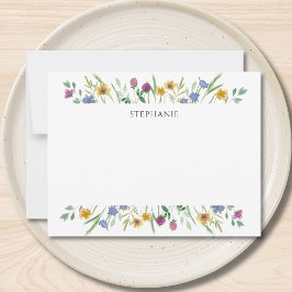 Personalized Wildflower Mitteilungskarte