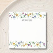 Personalized Wildflower Post-it Notes Post-it Klebezettel