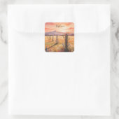 Personalized Wildflower Sunset Sticker (Tasche)