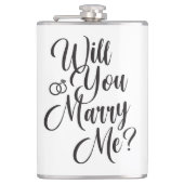 Personalized “Will You Marry Me?” Proposal Flachmann (Vorderseite)