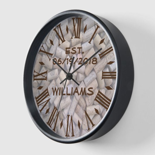 Personalized Wine Corks Uhr (Winkel)