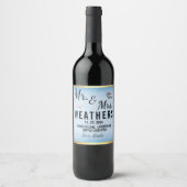 Personalized Wine Labels: Toast to Love! Weinetikett (Vorderseite)