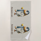 Personalized Winter Penguin “Best Doctor Ever” Strandtuch (Vorderseite)