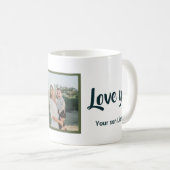 Personalized Winter Penguin “Best Mom Ever” Kaffeetasse (VorderseiteRechts)