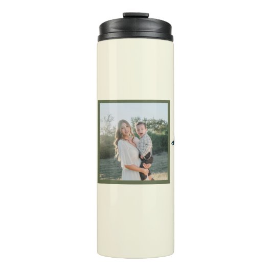 Personalized Winter Penguin “Best Mom Ever” Thermosbecher (Vorderseite)