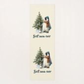 Personalized Winter Penguin “Best Mom Ever” Yogamatte (Rückseite)
