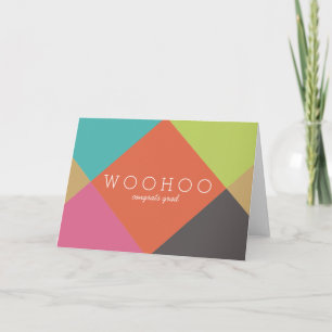 Personalized Wird Bright Diamonds Congrats Karte