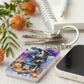 Personalized Witches Spell Watercolor Schlüsselanhänger (Vorderseite rechts)