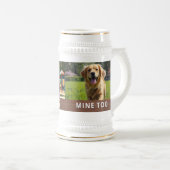 Personalized with 2 Photos and Text Bierglas (VorderseiteRechts)