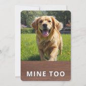 Personalized with 2 Photos and Text Einladung (Rückseite)