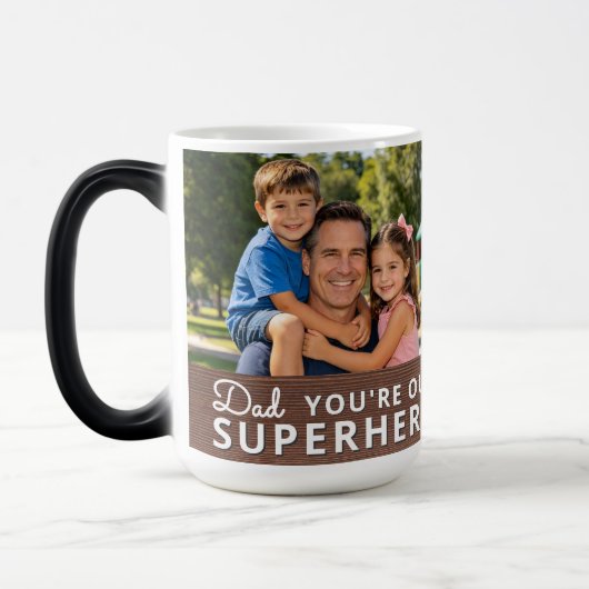 Personalized with 2 Photos and Text Verwandlungstasse (Links)