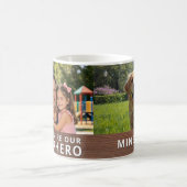 Personalized with 2 Photos and Text Verwandlungstasse (Mittel)