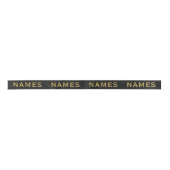 Personalized With 4 Last Name or Nickname on Them Satinband (Vorderseite)