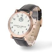 Personalized with his & her initials and monogram armbanduhr (Winkel)