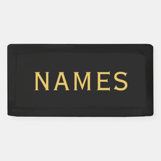 Personalized With Last Name or Nickname on Them Banner (Horizontal)