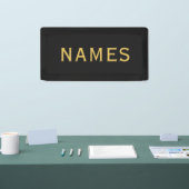 Personalized With Last Name or Nickname on Them Banner (Messe)