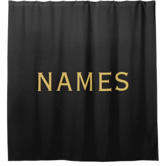 Personalized With Last Name or Nickname on Them Duschvorhang (Vorderseite)