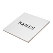 Personalized With Last Name or Nickname on Them Fliese (Seite)