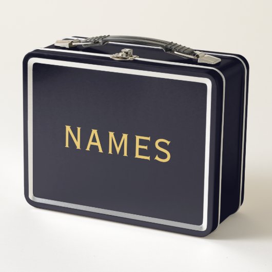 Personalized With Last Name or Nickname on Them Metall Brotdose (Vorderseite)