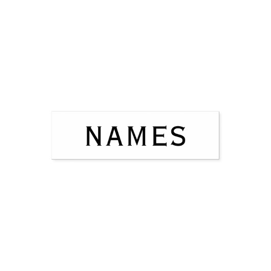 Personalized With Last Name or Nickname on Them Permastempel (Design)