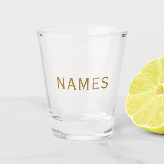 Personalized With Last Name or Nickname on Them Schnapsglas (Vorderseite)