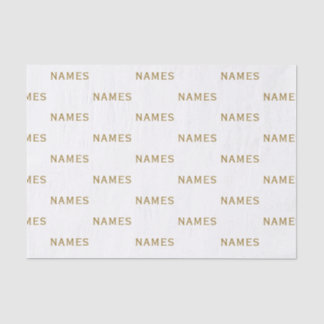 Personalized With Last Name or Nickname on Them Seidenpapier