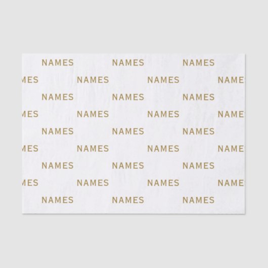 Personalized With Last Name or Nickname on Them Seidenpapier (Vorderseite)