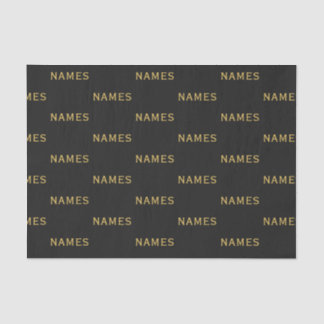 Personalized With Last Name or Nickname on Them Seidenpapier