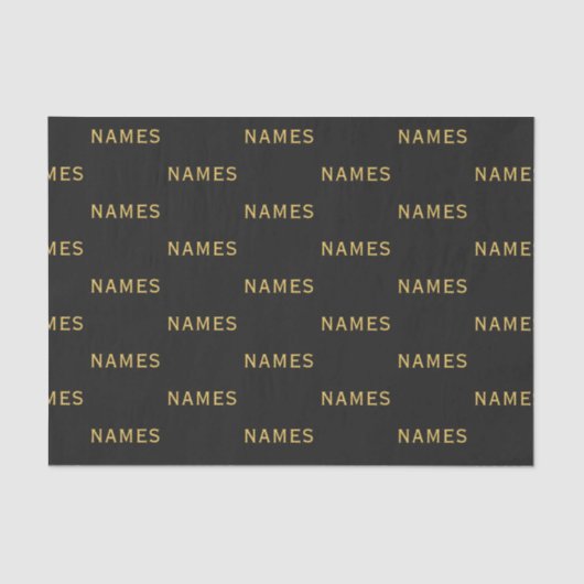 Personalized With Last Name or Nickname on Them Seidenpapier (Vorderseite)