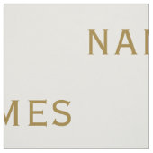 Personalized With Last Name or Nickname on Them Stoff (Muster)