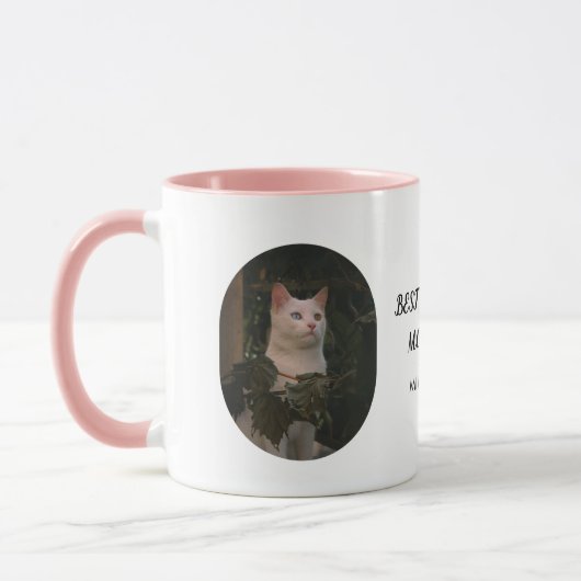 Personalized with Mimo & Bella Best Cat & Dog Mom  Tasse (Links)