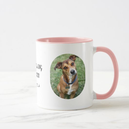 Personalized with Mimo & Bella Best Cat & Dog Mom  Tasse (Rechts)