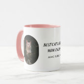 Personalized with Mimo & Bella Best Cat & Dog Mom  Tasse (Vorderseite Links)