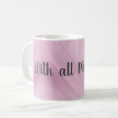 Personalized With My Love Cute Heart Mug  Kaffeetasse (Vorderseite Links)