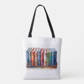 Personalized with Name Book Club with Books Tasche (Rückseite)