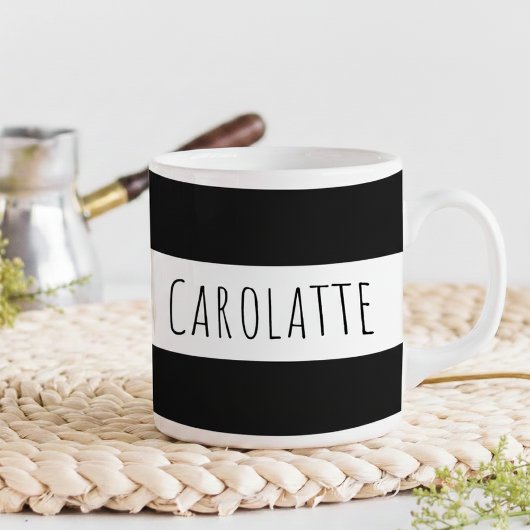 Personalized With Name Custom Black Kaffeetasse