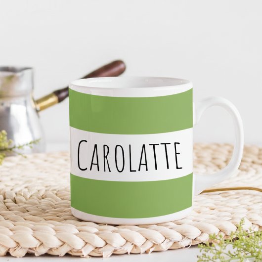 Personalized With Name Custom Green Kaffeetasse