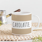 Personalized With Name Custom Latte Kaffeetasse