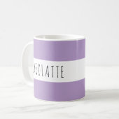 Personalized With Name Custom Lilac Kaffeetasse (Vorderseite Links)