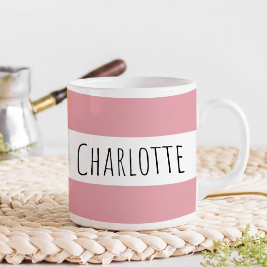 Personalized With Name Custom Pink Kaffeetasse