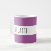 Personalized With Name Custom Plum Kaffeetasse (Vorderseite Links)