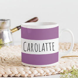 Personalized With Name Custom Plum Kaffeetasse