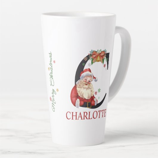 Personalized with name | Unique Christmas gifts Milchtasse (Rechte Ecke)