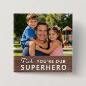 Personalized with Photo and Text Button (Vorderseite)