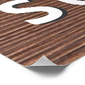 Personalized with photo and text poster (Ecke)