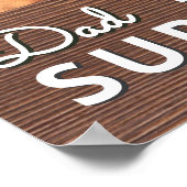 Personalized with photo and text poster (Ecke)