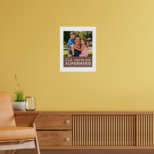 Personalized with photo and text poster (Wohnzimmer 2)