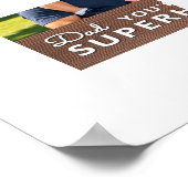 Personalized with photo and text poster (Ecke)