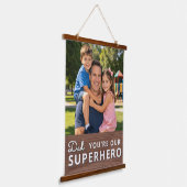 Personalized with photo and text wandteppich mit holzrahmen (Gewinkelt)